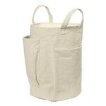 Fabric baskets, Pocket storage bag, off-white, White