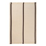 Ferm Living Calm Kelim rug, 140 x 200 cm, off-white - coffee