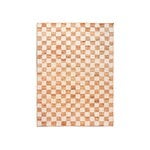 ferm LIVING Tappeto Check Wool Jute, 140 x 200 cm, bianco naturale - naturale