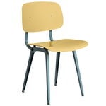 Dining chairs, Revolt chair, ocean steel - biscotti, Yellow