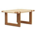 Benches, BM0489S table bench, short, oiled oak - paper cord, Natural