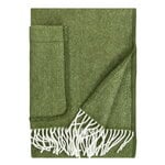 Lapuan Kankurit Arvo pocket shawl, 60 x 180 cm, white - olive