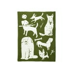 Lapuan Kankurit Koirapuisto blanket, 90 x 130 cm, olive - white