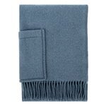 Blankets, Uni pocket shawl, rainy blue, Blue