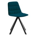 Maarten chair, Ecoalf Edition, swivel, black - petrol blue