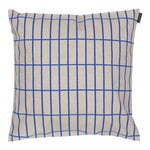 Cushion covers, Pieni Tiiliskivi cushion cover 40 x 40 cm, beige - electric blue, Beige