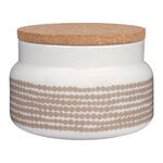 Jars & boxes, Oiva - Siirtolapuutarha jar, 0,7 L, white - clay, White