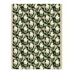 Marimekko Pienet Naatit cotton panama fabric, beige - cotton - dark green