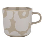 Tasses et mugs, Tasse à café Oiva - Unikko, 2 dl, terra - blanc, Blanc