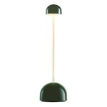 Marset Sips portable table lamp, green - gold