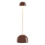 Marset Sips portable table lamp, chocolate - gold