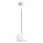 Marset Sips portable table lamp, white - silver