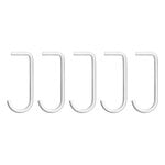 String Furniture String hooks for metal shelf, 5-pack, white
