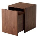 Side & end tables, Mass side table with drawer, walnut, Brown