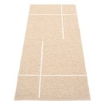 Plastic rugs, Fred rug, 70 x 180 cm, beige - vanilla, Beige