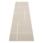 Plastic rugs, Fred rug, 70 x 270 cm, linen - vanilla, Beige