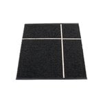 Plastic rugs, Fred rug, 70 x 90 cm, black - vanilla, Black