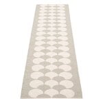 Kunststoffteppich, Poppy Teppich, 70 x 250 cm, Leinenbeige, Weiß