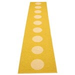 Pappelina Tappeto Vera Pop, 70 x 360 cm, senape - giallo pallido