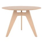 Matbord, Lavitta bord, runt, 100 cm, ek, Naturfärgad