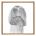 Drawing 9 poster with oak frame, 69.5 x 69.5 cm