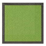 Iittala Play paper napkin, 33 cm, mossgreen - black