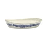 Feast serving plate, S, white -blue