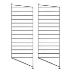 String Furniture String floor panel 85 x 30 cm, 2-pack, black
