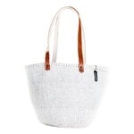 Mifuko Kiondo shopper basket, M, white
