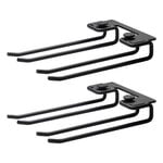 String Furniture String hanger rack 20 cm, 2-pack, black