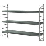 String Furniture String Pocket shelf, dark grey