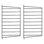 String Furniture String side panel 50 x 30 cm, 2-pack, black