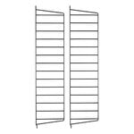 String Furniture String side panels 75 x 20 cm, 2-pack, black