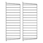 String Furniture String side panels 75 x 30 cm, 2-pack, black