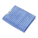 Bath towels, Bath sheet, clear blue stripes, White
