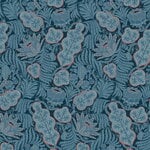 Iceflower Blue tapetti, mattapinnoitettu