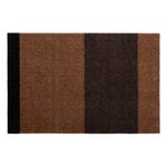 Autres tapis, Tapis Stripes Horizontal, 60 x 90 cm, cognac-marron foncé-noir, Noir