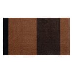 Autres tapis, Tapis Stripes Horizontal, 67 x 120 cm, cognac-marron foncé-noir, Noir