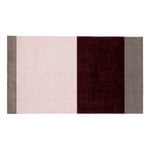 Tica Copenhagen Tappeto Stripes orizzontale, 67 x 120 cm, sabbia - bordeaux - rosa