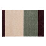 Tica Copenhagen Tappeto Stripes orizzontale, 60 x 90 cm, bordeaux - verde - avorio