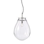 Bomma Tim pendant, medium, clear - silver