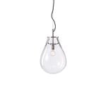 Bomma Tim pendant, small, clear - silver