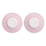 Plates, Sirkus saucer 17 cm, 2 pcs, light pink, Pink