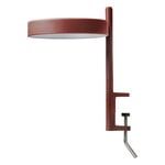 Desk lamps, w182 Pastille c1 clamp lamp, oxide red, Red