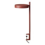 Desk lamps, w182 Pastille c2 clamp lamp, oxide red, Red