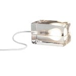 Luminaires, Lampe Block, cordon blanc, Blanc