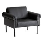 Ateljee lounge chair, black - black leather