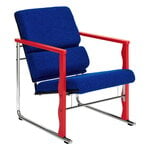 Hem Fauteuil Experiment 503, rouge - bleu ultramarin