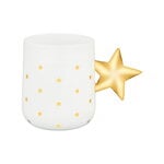 Alessi Delight mug, white - gold, view 1