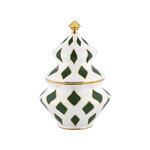 Alessi Delight karkkipurkki, 15,5 x 22 cm, valkoinen - vihreä - kulta, näkymä 1